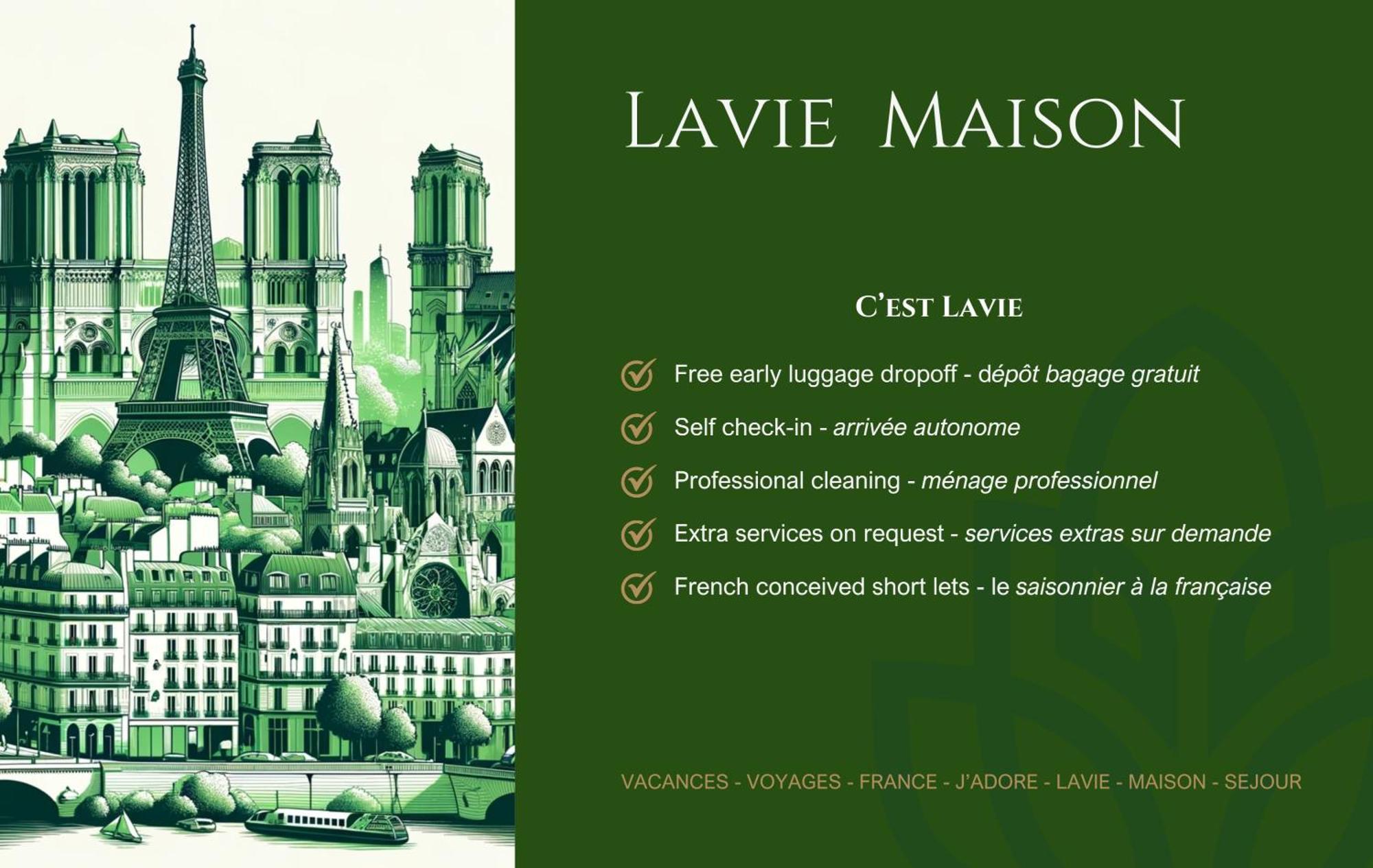 Lavie Maison Chic Stay Ac Parking Parijs Buitenkant foto
